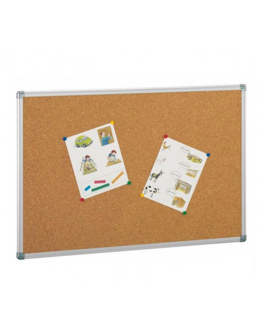 FAIBO TABLERO CORCHO DE 4 MM Y SOPORTE DE 8 MM MARCO ALUMINIO 122X270 CM - 601-7