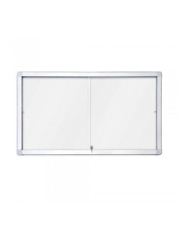ROCADA VITRINAS HORIZONTALES MAGNÉTICAS PARA INTERIOR FONDO BLANCO PIZARRA MAGNEXICO 138X99 CM CRISTAL SEGURIDAD - 3644V17