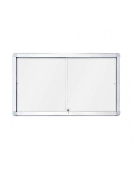 ROCADA VITRINAS HORIZONTALES MAGNÉTICAS PARA INTERIOR FONDO BLANCO PIZARRA MAGNETICO 138X99 CM CRISTAL SEGURIDAD - 3644V17