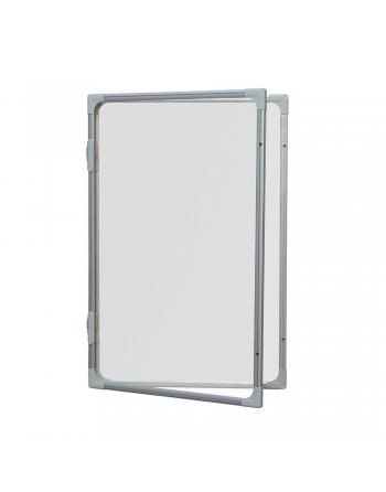 ROCADA VITRINAS VERTICALES MAGNÉTICAS PARA INTERIOR FONDO BLANCO PIZARRA MAGNEXICO 180X120 CM PUERTA POLICARBONATO - 3680V17