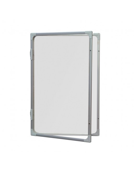 ROCADA VITRINAS VERTICALES MAGNÉTICAS PARA INTERIOR FONDO BLANCO PIZARRA MAGNEXICO 180X120 CM PUERTA POLICARBONATO - 3680V17