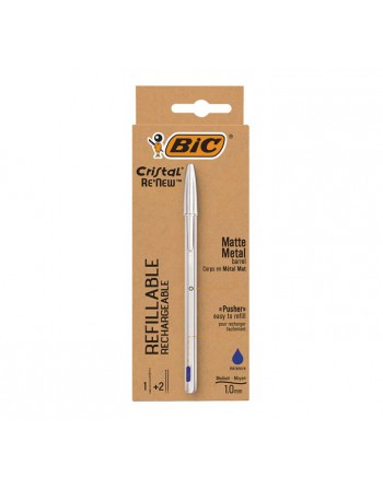 BIC PACK BOLIGRAFO CRISTAL RENEW + 2 RECAMBIOS 997202