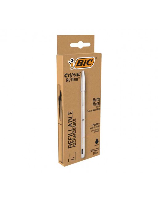 BIC PACK BOLIGRAFO CRISTAL RENEW + 2 RECAMBIOS 997201