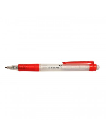 A-SERIES BOLIGRAFO RETRACTIL ECOLIGICO GREENLIFE TRAZO 0.4 MM ROJO AS1600