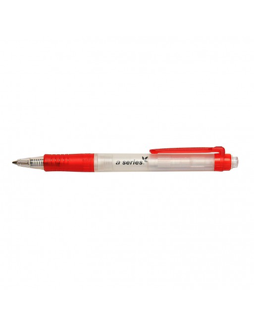 A-SERIES BOLIGRAFO RETRACTIL ECOLIGICO GREENLIFE TRAZO 0.4 MM ROJO AS1600