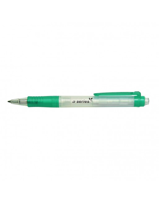 A-SERIES BOLIGRAFO RETRACTIL ECOLIGICO GREENLIFE TRAZO 0.4 MM VERDE AS1602