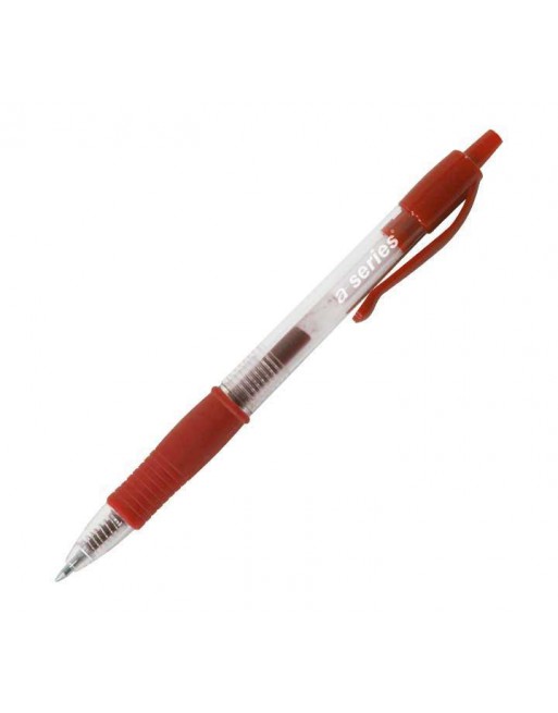 A-SERIES BOLIGRAFO RETRACTIL GEL ROJO AS1529 AS1529