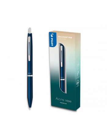 PILOT BOLIGRAFO ACRO1000 EN ESTUCHE REGALO AZUL NAVY BAC-1SM-NVB