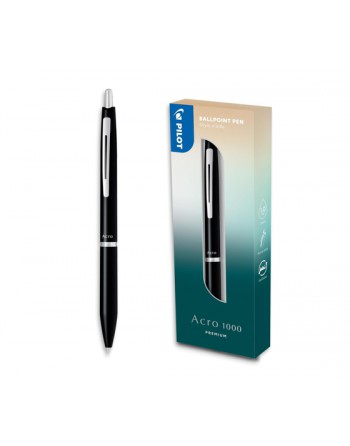 PILOT BOLIGRAFO ACRO1000 EN ESTUCHE REGALO NEGRO BAC-1SM-BB