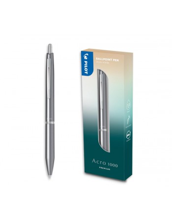 PILOT BOLIGRAFO ACRO1000 EN ESTUCHE REGALO GRIS BAC-1SM-MGYB