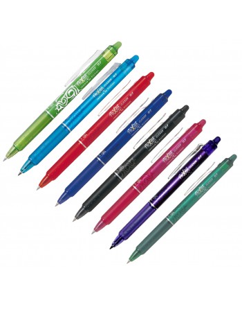 PILOT BOLIGRAFO RETRACTIL FRIXION BORRABLE CLICKER 0.7MM SURTIDO 8 COLORES - BLRT-8
