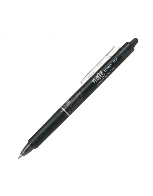 PILOT BOLIGRAFO RETRACTIL FRIXION BORRABLE CLICKER 0.7MM NEGRO - BLRT-FR7-B