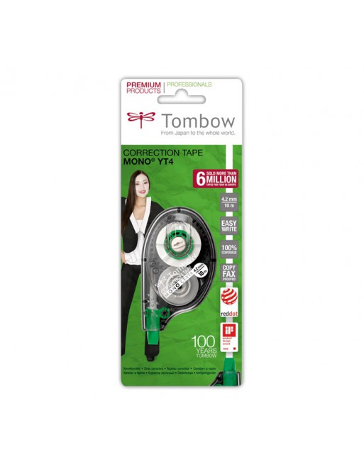 TOMBOW BLISTER CINTA CORRECTOR MONO 4.2MMX10M - CT-Y4(BLISTER) / 7152