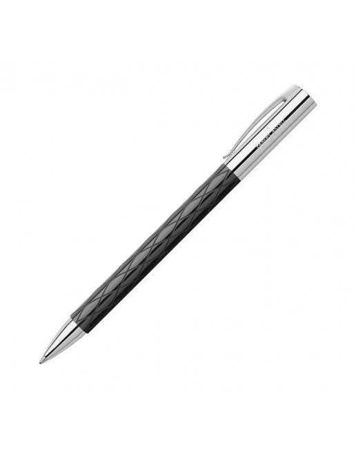 FABER-CASTELL BOLÍGRAFO REGALO RETRACTIL AMBITION RHOMBUS TINTA NEGRA CUERPO NEGRO - 148900