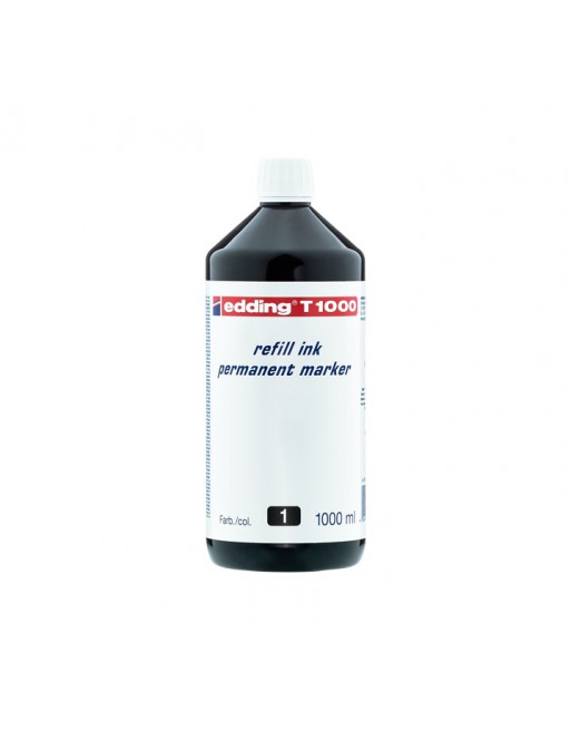 EDDING FRASCO TINTA 1000ML. NEGRO - T1000-01