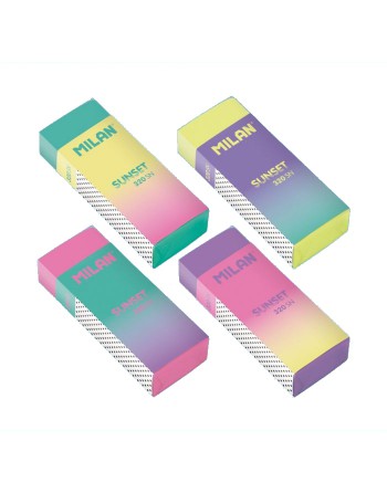 MILAN GOMA 320 DE COLORES GAMA SUNSET FORRADA CON CARTON DECORADO - CPM320SN