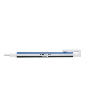 TOMBOW PORTAGOMAS MONO ZERO PUNTA 2,3MM REDONDA CUERPO BLANCO-AZUL-NEGRO EH-KUR
