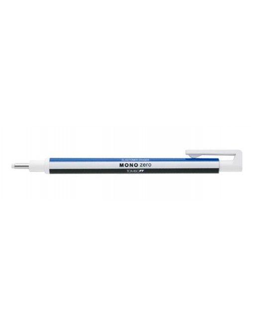 TOMBOW PORTAGOMAS MONO ZERO PUNTA 2,3MM REDONDA CUERPO BLANCO-AZUL-NEGRO EH-KUR