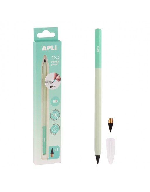 APLI LAPIZ INFINITO NORDIK COLOR VERDE PUNTA FINA CON RECAMBIO 19937