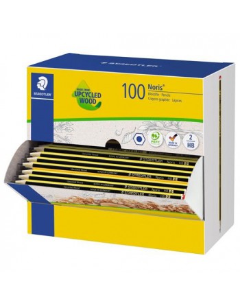 STAEDTLER LÁPIZ DE GRAFITO NORIS 120-2 HB CAJA DISPENSADOR 100 UD 120HBCA1 P