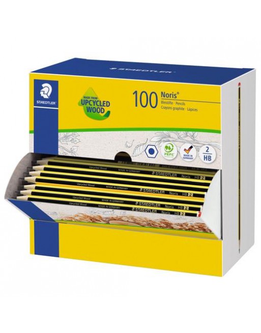 STAEDTLER LÁPIZ DE GRAFITO NORIS 120-2 HB CAJA DISPENSADOR 100 UD 120HBCA1 P