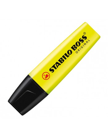 Caja expositora 12 marcadores fluorescentes amarillo • MILAN