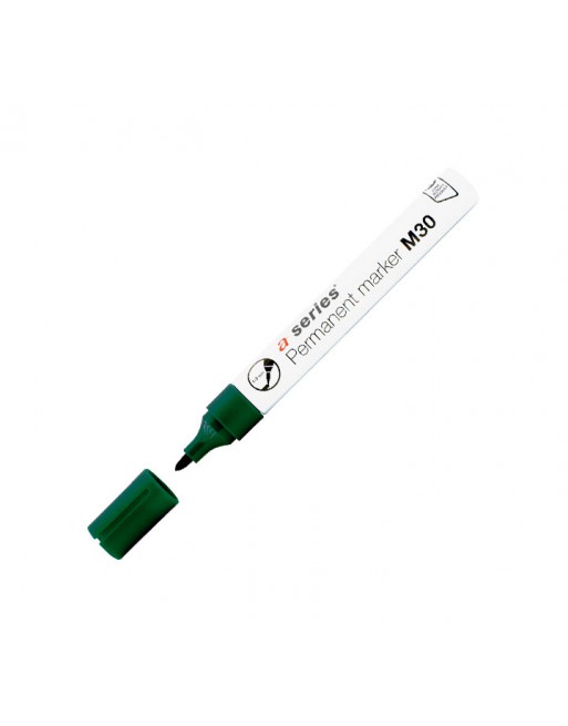 ASERIES ROTULADOR PERMANENTE PUNTA CONICA M30 VERDE - AS0937