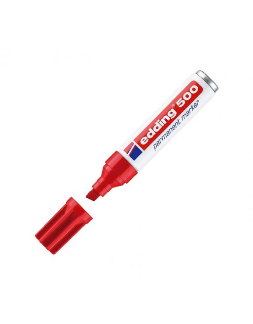 EDDING MARCADOR PERMANENTE 500 275MM ROJO - 500-02