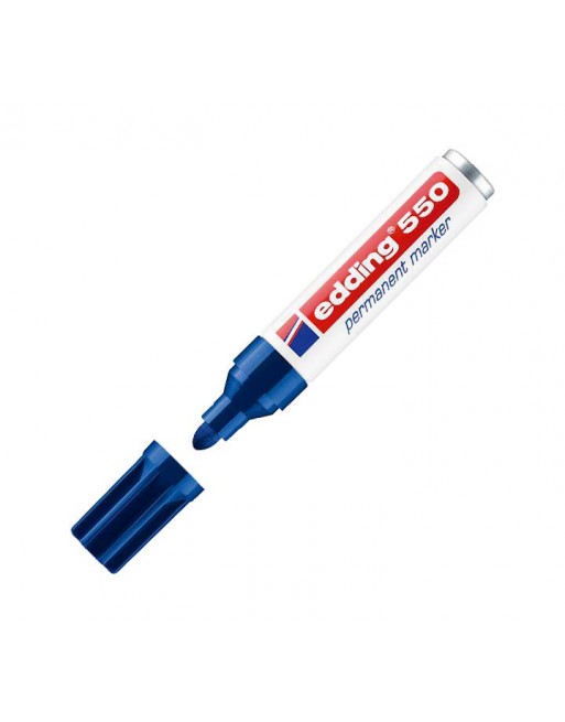 EDDING MARCADOR PERMANENTE 550 3-4MM AZUL - 550-003