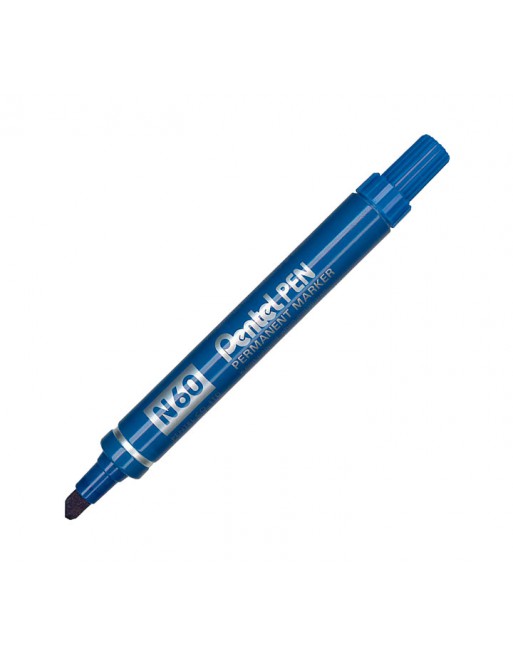 PENTEL MARCADOR PERMANENTE AZUL - N60