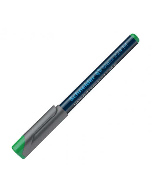 SCHNEIDER MARCADOR PERMANENTE PUNTA MEDIA 1MM VERDE - 1204 MA MAXX 224 M