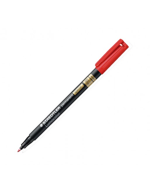 STAEDTLER ROTULADOR PERMANENTE PUNTA FINA ROJO - 319-2