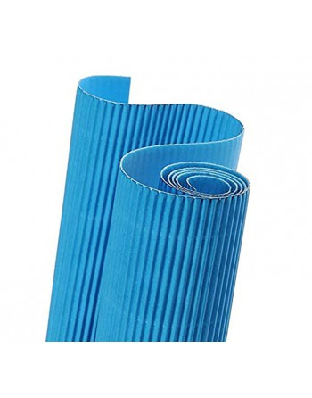 CANSON ROLLO CARTON ONDULADO 0.5X0.7 AZUL TURQUESA C200992613