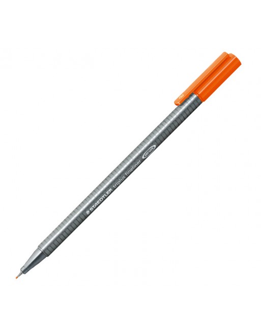 STAEDTLER 10 ROTULADOR TRIPLUS FINELINER NARANJA - 334-4