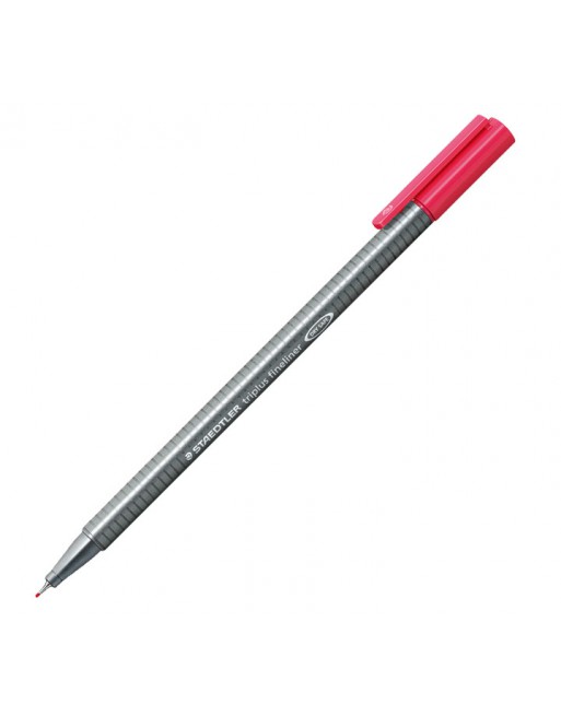 STAEDTLER 10 ROTULADOR TRIPLUS FINELINER ROJO BURDEOS - 334-23