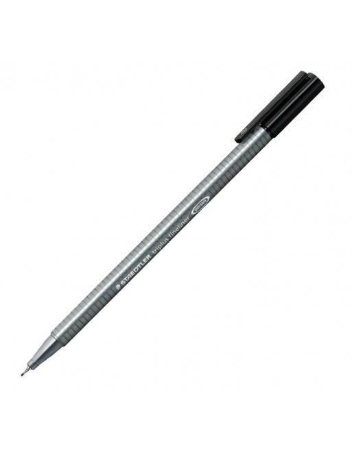 STAEDTLER 10 ROTULADOR TRIPLUS FINELINER NEGRO - 334-9