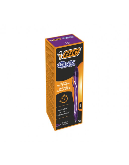 BIC ROLLER GELOCITY GEL 0.7MM RETRACTIL. LILA - 964772