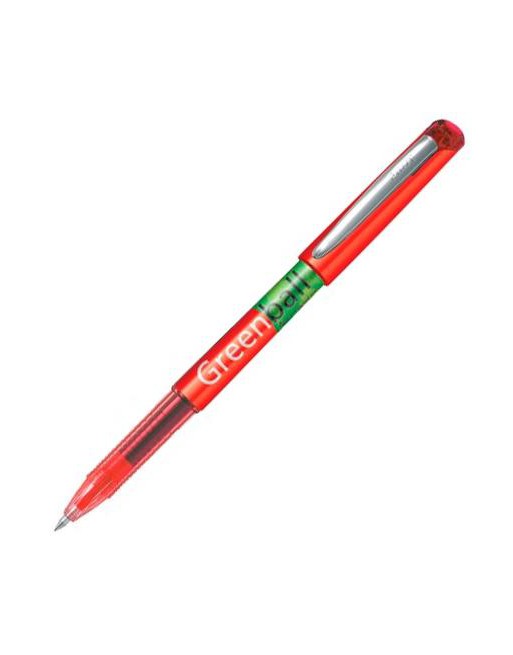 PILOT ROLLER TINTA LÍQUIDA GREENBALL 07 MATARIAL RECICLADOROJO BL-GRB7-R-BG
