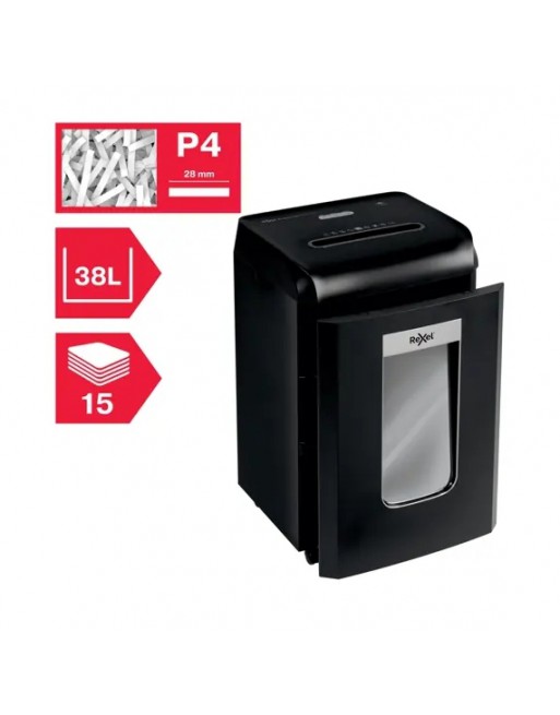 REXEL DESTRUCTORA PROMAX QS RSX1538 15 HOJAS PARTICULAS P4 - 2104587EU