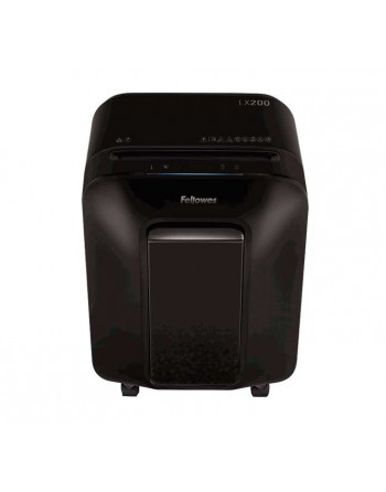 FELLOWES DESTRUCTORA LX200 12 HOJAS MINICORTE 4X12MM SEGURIDAD P4 CAPACIDAD 22 LITROS 5502201