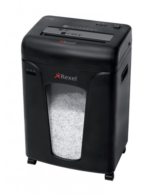 REXEL DESTRUCTORA PEQUEÑA OFICINA REM820 MICROCORTE P5 - 8 HOJAS - MICROCORTE P5 - 8 MINUTOS - 21 LITROS - 2104010EU