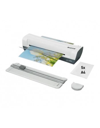 LEITZ SET DE PLASTIFICACION A4 ILAM HOME CON CIZALLA CANTONERA Y 5 FUNDAS - 74340001