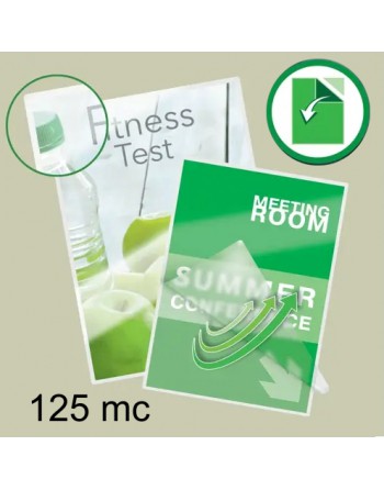LEITZ BOLSAS DE PLASTIFICACION CON DORSO ADHESIVO 125 MICRAS 100 UNIDADES - 016925