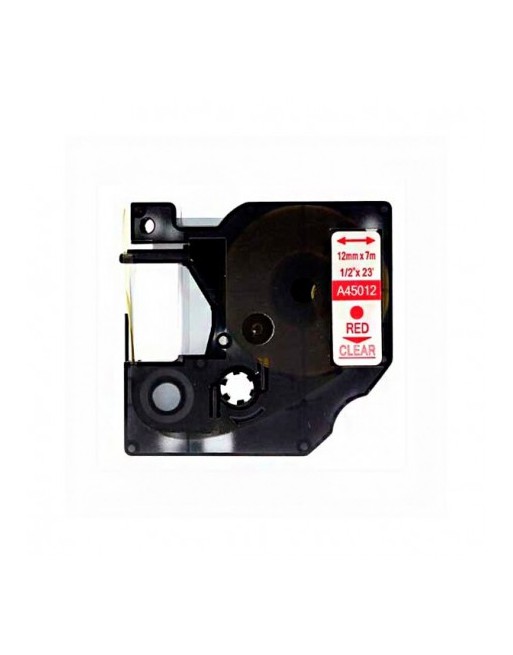COMPATIBLE DYMO CINTA ROTULADORA ELECTRONICA D1 12MM RJ/TR 45012 AS1468, 45012