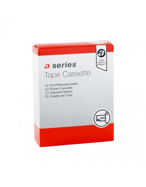 A - SERIES CINTA PARA ROTULAR NEGRO SOBRE BLANCO COMPATIBLE BROTHER18MMX8M NEGRE TRANSPARENT TZC-141 161730
