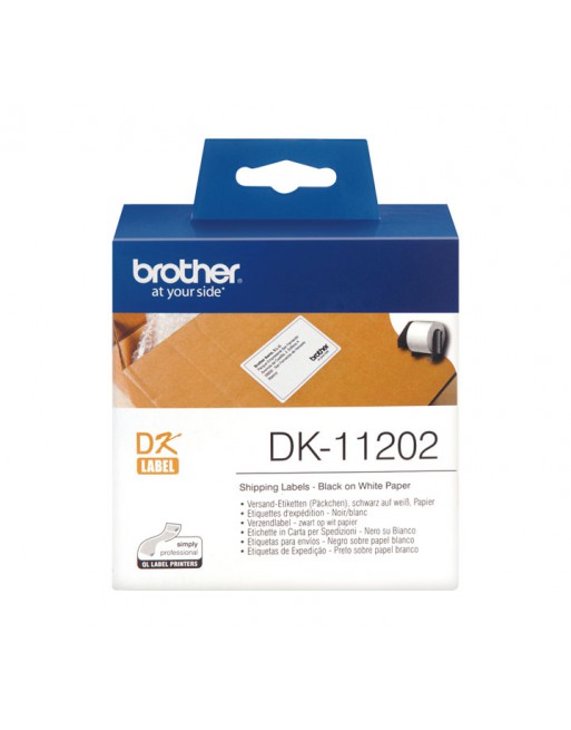 BROTHER ETIQUETA DE ENVIO 62X100MM NG/BL - DK11202