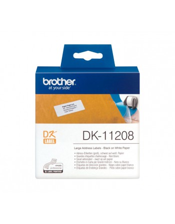 BROTHER ETIQUETA DIRECCION GRANDE 38X90MM NG/BL - DK11208