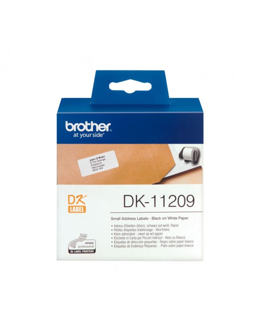 BROTHER ETIQUETA DIRECCION PEQUEÑA 29X62MM NG/BL - DK11209