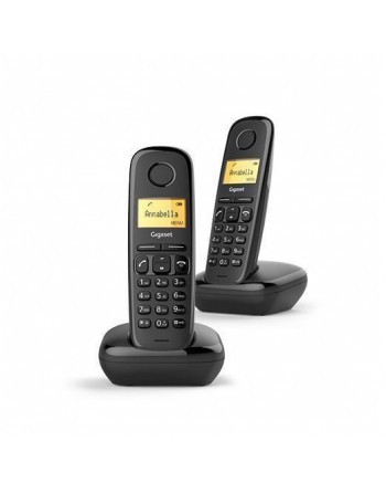 GIGASET TELEFONO INALAMBRICO A170 DUO NEGRO DECT DIGITAL ID-L36852-H2802-D201