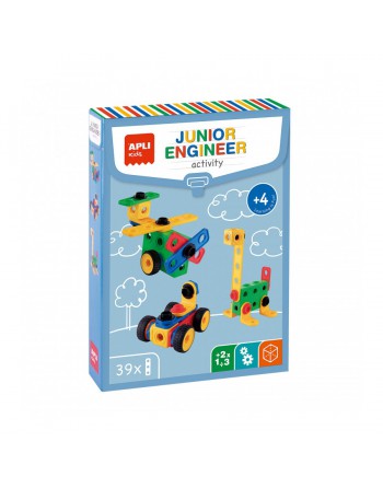 APLI ENCAJABLE PEQUEÑO INGENIERO DE 39 PIEZAS JUEGO DE BLOQUES Y CONSTRUCCION 19160